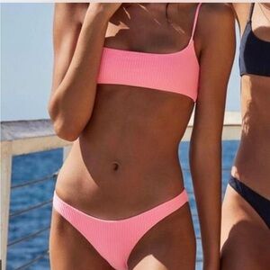 triangl - Pink Pipa Dandy Candy Ribbed bikini